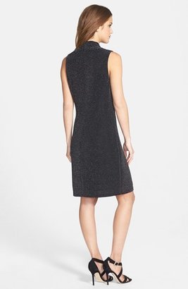 Marc New York 1609 MARC NEW YORK by Andrew Marc Metallic Knit Fit & Flare Dress