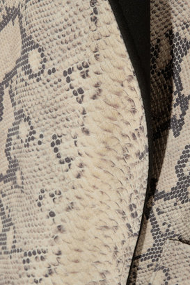 Ungaro Snake-effect leather coat