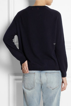 Chinti and Parker Love-intarsia cashmere sweater