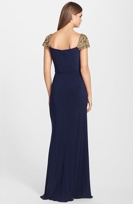 JS Boutique Embellished Jersey Gown