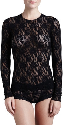 Hanky Panky Signature Lace Unlined Long-Sleeve Tee