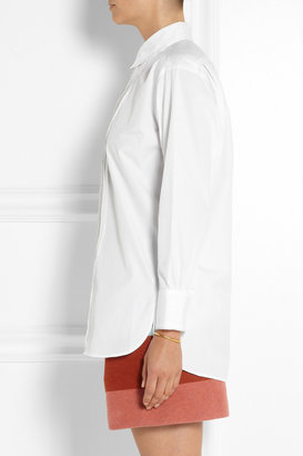 See by Chloe Embroidered cotton-poplin shirt