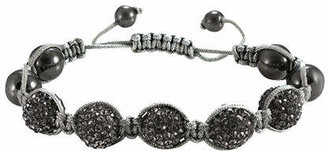 Fine Jewelry Men's Hematite & Two-Tone Crystal Bracelet