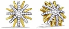 David Yurman Starburst Extra-Small Earrings with Diamonds in Gold