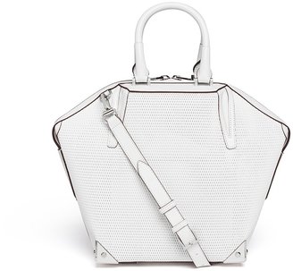 Emile small 3D mesh leather tote
