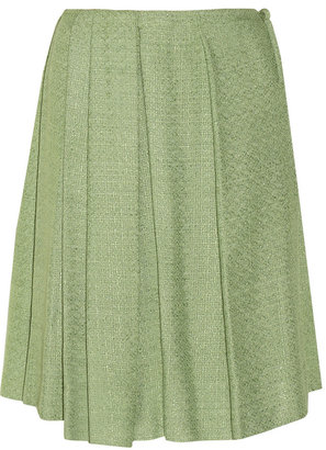Marni Pleated tweed skirt