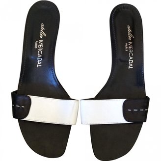 Atelier Mercadal White Leather Sandals