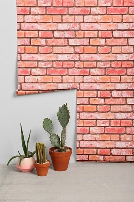 UO 2289 Walls Need Love Brick Removable Wallpaper