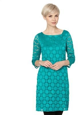 Ben de Lisi Principles by Designer green spot lace tunic dress