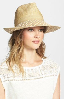 BCBGMAXAZRIA Geo Woven Panama Hat