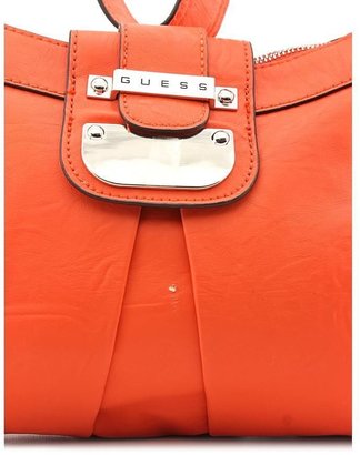 GUESS Donna Womens Orange Purse Faux Leather Hobo