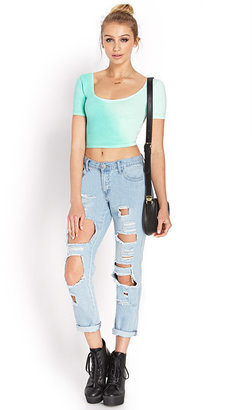 Forever 21 Trace of Lace Crop Top