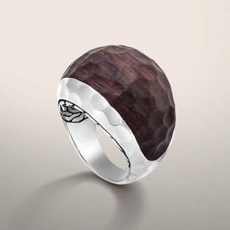 John Hardy PALU COLLECTION Small Dome Ring with Rose Wood