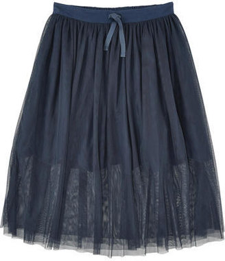 Stella McCartney KIDS long navy blue tulle skirt