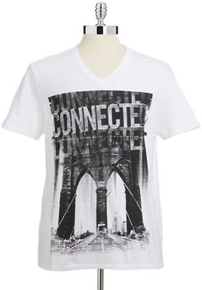 DKNY Connected V Neck T Shirt --