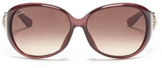 Gucci Horsebit hinge round acetate sunglasses