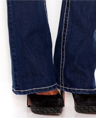 Miss Me Embellished Bootcut-Leg Jeans, Blue Wash