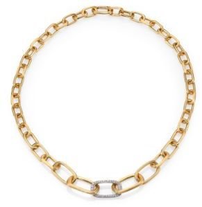 Marco Bicego Murano Diamond & 18K Yellow Gold Link Necklace