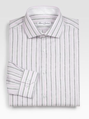 Robert Graham Jacquard Stripe Dress Shirt