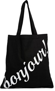 ASOS Bonjour Canvas Shopper Bag - Black