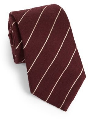 Armani Collezioni Striped Wool & Silk Tie