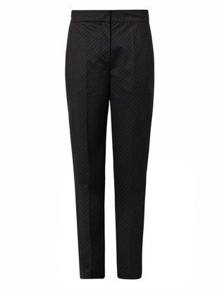 Alexander Wang Pinstripe flannel-wool tailored trousers