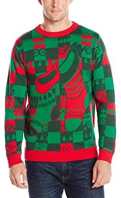 Alex Stevens Men's Holiday Stockings Ugly Christmas Sweater