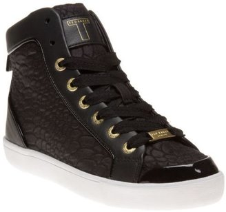 Ted Baker New Womens Black Callistri Leather Trainers Hi Top Lace Up