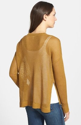 Eileen Fisher Organic Linen Boxy Sweater (Regular & Petite)