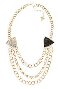 GUESS Goldtone Multi-Chain Necklace