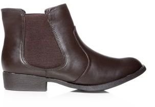 New Look Teens Brown Leather-Look Chelsea Boots