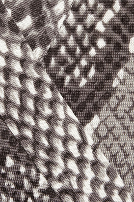 Diane von Furstenberg New Jeanne python-print silk-jersey wrap dress