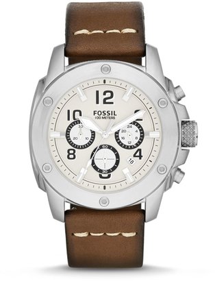 Fossil Machine Leather Mens Casual Watch