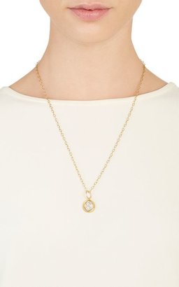 Cathy Waterman Women's Initial Charm-Colorless