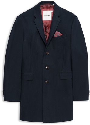 Ben Sherman Men's Melton wool covert coat