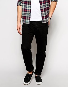 Edwin Jeans ED-55 Relaxed Tapered Fit Onyx Black Overdyed - Black