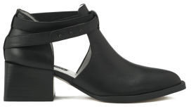 Senso Women's Macey I Side Cut Out Leather Heeled Ankle Boots Black