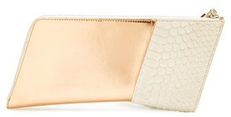 Narciso Rodriguez Leather & Genuine Snakeskin Clutch