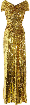 Vivienne Westwood Long Glazing metallic sequined gown