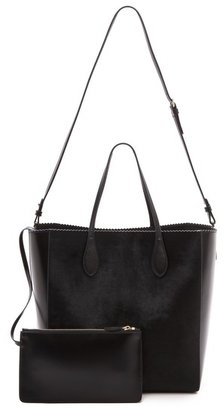Rochas Leather & Haircalf Tote