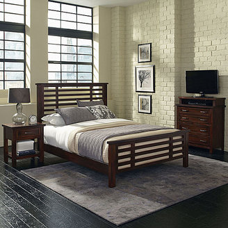 JCPenney Mountain Lodge Bed, Nightstand and Media Chest