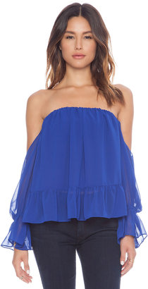 T-Bags 2073 T-Bags LosAngeles Strapless Chiffon Top
