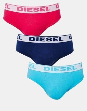 Diesel Fresh & Brights 3 Pack Briefs - Multi