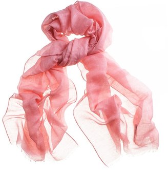 Black Coral Modal, Linen and Silk Scarf