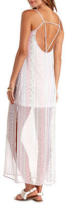 Charlotte Russe Aztec Print Strappy Back Maxi Dress