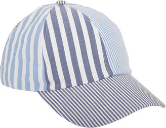 Vanities Multi-stripe Seersucker Cap