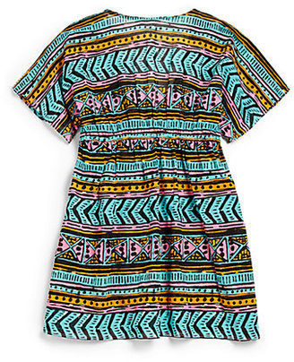 Milly Minis Toddler's & Little Girl's Neon Aztec Coverup