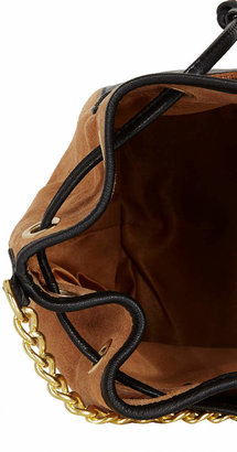 Topshop Pouch Pocket Leather Drawstring Bag