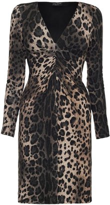 House of Fraser James Lakeland Knot leopard dress
