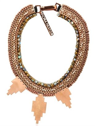 Fiona Paxton Gloria Cream & Rose Gold Plated Necklace